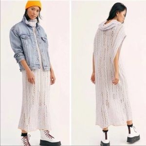 Free People Pirouette Tunic Sugar Cloud Sweater